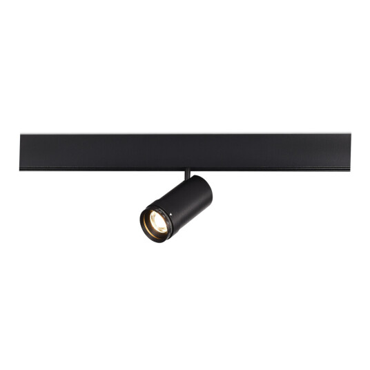 Фото ST357.436.12 Магнитный трековый светильник ZOOM Черный LED 1*12W 3000K Lm Ra90 10-55° IP20 D50xH160 SKYLINE 48