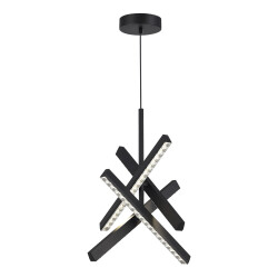 Фото SL1018.413.04 Светильник подвесной ST-Luce черный/прозрачный LED 1*43W 4000K ЭВКЛИДИК