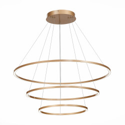 Фото ST605.203.114 Cветильник подвесной SMART ST-Luce Золотистый/Белый LED 1*114W 2800-6500K AURA