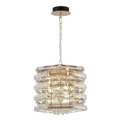 Фото utsenka-SL6137.203.04 Светильник подвесной ST-Luce медь/прозрачный E14 4*40W СТРОЦЦИ