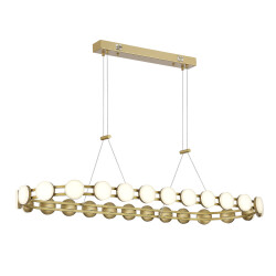 Фото SL6610.203.26 Светильник подвесной ST-Luce золотистый/белый LED 1*50W 4000K МОНРО