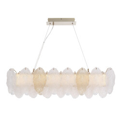 Фото SL6135.233.01 Светильник подвесной ST-Luce золото/прозрачный, янтарный LED 1*24W 3000K ЛАЙТА