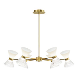 Фото SL2004.303.12 Светильник подвесной ST-Luce латунь/прозрачный, белый, латунь G9 LED 12*5W СПИРИТ