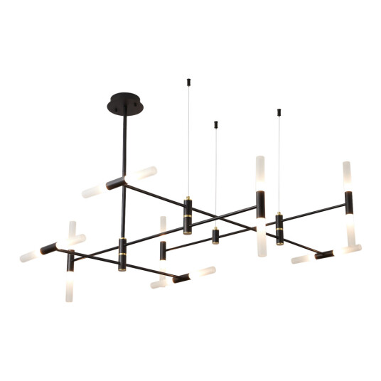 Фото SL1216.403.16 Светильник подвесной ST-Luce Черный/Белый G9 16*5W 4000K РИМИНИ