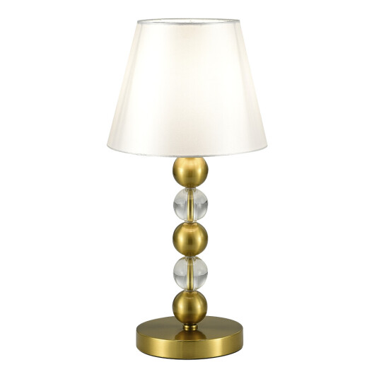 Фото SL2003.304.01 Прикроватная лампа ST-Luce латунь/белый E27 1*40W АВРОРА