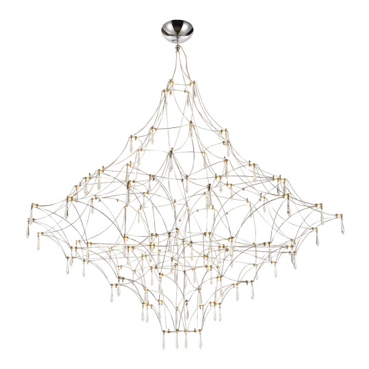 Фото SL6601.103.114 Светильник подвесной ST-Luce Хром/Прозрачный LED 114*0,5W 3000K ГРАВЕТТА