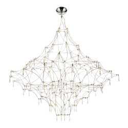 Фото SL6601.103.114 Светильник подвесной ST-Luce Хром/Прозрачный LED 114*0,5W 3000K ГРАВЕТТА