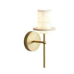 Фото Настенный светильник 26533W Brass / White Alabaster / Travertine