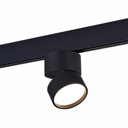 Фото ST809.446.09 Магнитный трековый светильник Черный LED 1*9W 4000K 600Lm Ra>90 120° IP20 D85xH126 48V SKYLINE 48