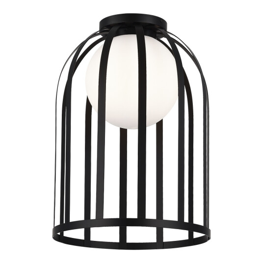 Фото SL6129.402.01 Светильник потолочный ST-Luce Черный/Белый E27 1*60W НОРДИК