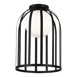 Фото SL6129.402.01 Светильник потолочный ST-Luce Черный/Белый E27 1*60W НОРДИК