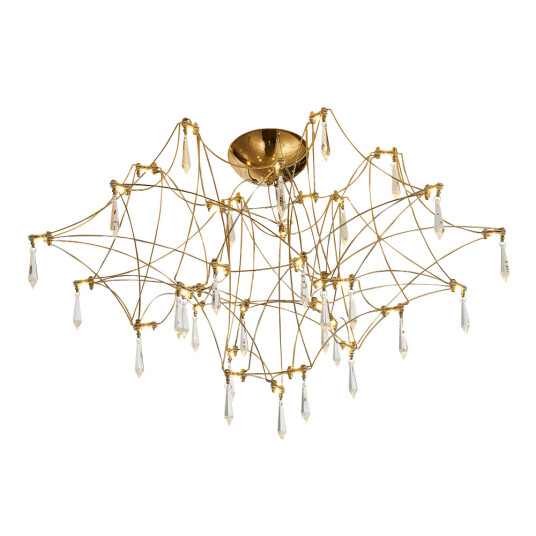 Фото SL6601.202.78 Светильник потолочный ST-Luce Золотистый/Прозрачный LED 78*0,35W 3000K ГРАВЕТТА