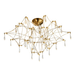 Фото SL6601.202.78 Светильник потолочный ST-Luce Золотистый/Прозрачный LED 78*0,35W 3000K ГРАВЕТТА